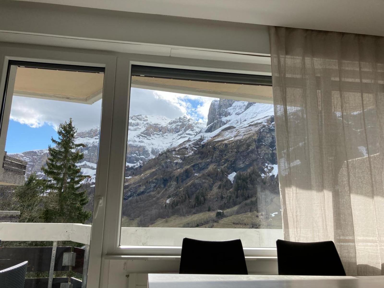 Flaminia Wohnung 15 - Best View And Free Parking! Leukerbad Esterno foto